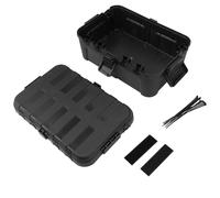 Cord Connection Box, IP54 Waterproof Outdoor Electrical Enclosure, Large Capacity Green - Heavy Duty Reinforced, Multiple Cable Ports, Versatile Use for Garden and Home (Black)