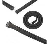 Cord Cord Sleeve 4 Pack | Flexible Wire Protection Sleeve for Desk Computer Electrical Cable Wall Automotive Game Ethernet Cable Management