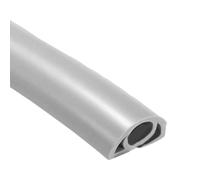 Cord Cover Floor | PVC Flexible Wire Duct, Flame-Retardant Cable Protector Floor | Self-Adhesive Cord Hider for Household Cable Management, Insulated Safety Guard