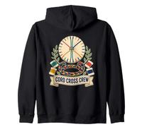 CORD CROSS CREW Kumihimo Braiding Disc Bobbins Zip Hoodie