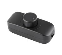 Cord Dimmers, Inline Dimmer Switch for LED Lights, 220V-240V Dimmable Switch with Rotary Control, Suitable for Table Lamps, Pendant Lights, Incandescent and Halogen Bulbs - Black, Style 1