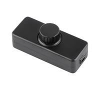 Cord Dimmers, Inline Dimmer Switch for LED Lights, 220V-240V Dimmable Switch with Rotary Control, Suitable for Table Lamps, Pendant Lights, Incandescent and Halogen Bulbs - Black, Style 2