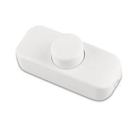 Cord Dimmers, Inline Dimmer Switch for LED Lights, 220V-240V Dimmable Switch with Rotary Control, Suitable for Table Lamps, Pendant Lights, Incandescent and Halogen Bulbs - White, Style 1