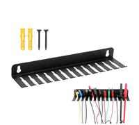 Cord Hangers for Wall - 13 Slots Steel Data Cable Organizer Rack for Wall | Cable Storage Shelf Space-Saving for Studios Server Rooms Desks Homes Workbenches Computer Rooms