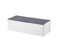 Cord Hider Box Dustproof Cords Hiding Cable Organizer Box For Household Office Desk Hub Power Strips Electrical Cables For Home Office(WHITE)