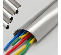 Cord Hider, Cable Concealer Floor Metal,Customized Wire Hiders for Tv on Wall/Cord Cover Outdoor Indoor Under Desk, Lines Management(3pc 5cm/2",L 160cm/63'')