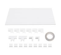 Cord Hider Kit, Paintable Wall Wire Covers, 20x10mm, 10pcs - Flame Retardant PVC, Easy Installation, Organize Ethernet and Copper Cables