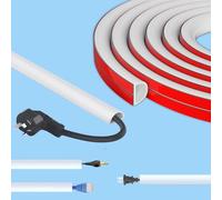 Cord Hider Raceway Kit, 118 inch Wall Cable Hider for 1 Cable, Silicone Material Hiding Wall Mount TV Powers Cords in Home Office, 15mm×10mm (3 Meters)