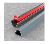 Cord Hider Wall - Blue Aluminum Alloy Cable Tray, Self-Adhesive Floor Cord Cover, Corner Cable Concealer for Home & Office, 0.59x0.36in (15x9.3mm)