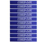 Cord-Lox - Open Loop Cable Management Strap - 10 Pack - Solution for Musicians, RV, Audio, Industrial - Made in USA (3/4" x 6" - Blue)