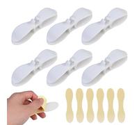 Cord Organiser for Kitchen Appliances, 6PCS Self Adhesive Cable Winder, Stick On Appliance Cord Holder for Blender, Mixer, Toaster, Air Fryer, White (10 x 3 x 2 cm)
