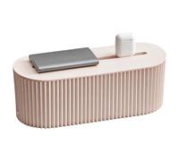 Cord Organizer For Desk, Cable Management With Top Slot For Simple Plugging, One Frost White Organizer, Modern Style, Quality Plastic Construction, Ideal For Home Or Office Use