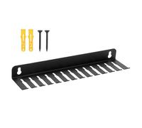 Cord Organizer Holder, 13 Slots Steel Cords Storage Support for Wall, Easy to Install Cable Organizer with Sturdy Design for Server Rooms Workshops Homes Workbenches Desks Computers