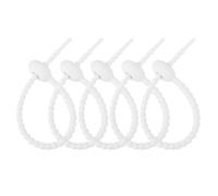 Cord Organizer Ties, Adjustable Cord Management Zip Ties, Silicone Bag Tie