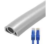 Cord Protection Flooring, Cord Protection Flooring | PVC Flexible Wire Duct, Fireproof Cable Flooring,Self Adhesive Cord Cover for Cable Management Domes