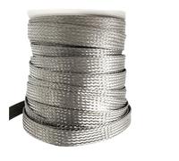 Cord Protector Wire 5M/2M Copper Braided Sleeve Tape Metal Mesh ID 2mm~28mm Conduit Wire And Cable Shielding Conductive Protective Hose(Color2,4mm x 5M)