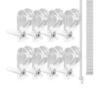 Cord Safety Clips Blinds - Childproof Window Blind Cord Winders, Roller Shades Plasstic Cleats| Wall Mount Tension Holders, Secure Ancchor System for Baby Toddler Protection in Nursery Bedroom Home