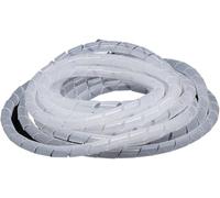 Cord sleeve, Spiral wrap Cable Sleeve,3 Meter Protective 3mm,4mm,5mm,6mm,8mm,10mm,Flame Retardant Winding Pipe(Id8mm White 3 Meter)