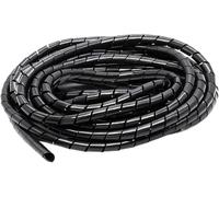 Cord sleeve, Spiral wrap Cable Sleeve,3 Meter Protective 3mm,4mm,5mm,6mm,8mm,10mm,Flame Retardant Winding Pipe(Id5mm Black 3 Meter)