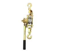 Cord Tensioner, 2 Tonnes/1 Ton Double Hook Pull Device, Manual Winch with Cable Clamp - For Use in Industrial Garden Farm Construction Site Tractor Securing Shade Outdoor