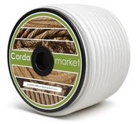 CORDAMARKET 10 mm Elastic Rubber, Adults Unisex, White, 25 m