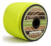 CORDAMARKET 10 mm Elastic Rubber, Unisex Adults, Fluor Yellow, 25 mts