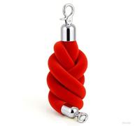 Corde d'attente torsadée blanche, 1 2 4 pcs Crowd Control Rope With Hooks, Queue Line For Movie Theaters/Hotel/Museum/Wedding(1 pc,L 300cm)