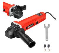 Corded Angle Grinder 115MM, 5 inch Angle Grinder for Cutting Grinding Sharpening, 11000rpm Electric Cutting Grinding Polishing with Side Handle, Safety Lock, 2 Carbon Brush