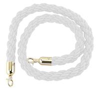 Corded barrier tape Crowd Control Barrier Rope Multicolor 0.6-3M(White,Length 2M/6.6Ft/79In)