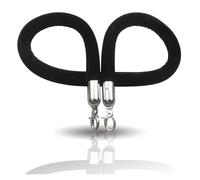 Corded barrier tape Stanchion Rope Black 2-6Ft For Queue Barrier Crowd Control(3.3Ft/100Cm)