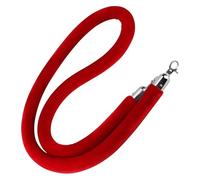 Corded barrier tape Twisted Rope Crowd Control Barrier Multicolor Length 0.6-3M(Red,Length 1.5M/5Ft/59In)