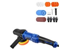 Corded Car Buffer Polisher 5inch Dual Action Polisher for Car Detailing 9mm Long-Throw Orbital Polisher with 6-Speed Adjustable (2800-6800RPM)