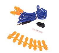 Corded Earplugs Earphone for Sound Isolation, Detachable Silicone Ear Plugs with Braided Cord and Clip for Travel Passive Earplugs Corded Ear Plugs Silicone Detachable Braided Cord