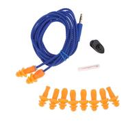 Corded Earplugs Earphone for Sound Isolation, Detachable Silicone Ear Plugs with Braided Cord and Clip for Travel Passive Earplugs Corded Ear Plugs Silicone Detachable Braided Cord