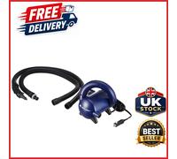 Corded Electric 12V Pump Blue for Water Sports with Universal Valve Fittings