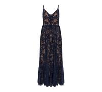 Corded Floral Lace Maxi Dress- female- Michael Kors- Party Dresses- Blue- M- Dresses M