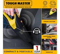 TOUGH MASTER Car Vacuum Cleaner, Portable Corded 4.5m, 5 Nozzle Handheld Car Hoover, 100W Powerful Suction 6000pa Lightweight Mini Transport Vacuum