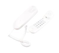 Corded Home Phone, ABS landline phones with Lighted Big Buttons Support Last Number Redial Flash Wall Mountable Landline Telephone for Home Office, White