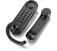 Corded House Phones Landline, Wall Mountable Landline Telephone,Home Phone Dial Pad on Base unit Last Number Redial,Pause,Flash,for Office, Home, Hotel, Bathroom, Home Desk/Wall Mountable Telephone