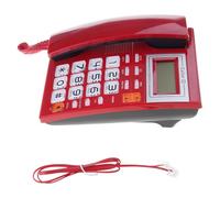 Corded Landline Phone with Big Button LCD Display for Home, Red | Big Button, Landline Telephone for Hotel Reception, LCD Display, Household Business, Vintage Telephones