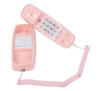 Corded Landline Phones with 110dB Loud Ringer & Flashing Visual Alert, Vintage Princess Phones Simple and Easy to Use, Home Landline Telephone for Seniors No Power Required, Retro Wall Phone - Pink