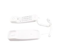 Corded Landline Telephone with Lighted Keys Support Pause Last Number Redial Wall Mountable for Home Office ABS Material Easy to Use Wired Phone