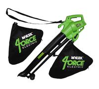 Corded Leaf Blower Garden Vacuum 6 Speed & Mulcher 2 x 35L Bag 3kW