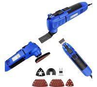 Corded Oscillating Multi Tool with Saw Blade, Sanding Paper, 280W 22000RPM Powerful Motor, 3°Oscillation Angle, Quick-fit Blade Design, Electric Oscillating Saw for Cutting Scraping Sanding, Wood