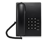Corded Phone Practical Fixed Telephone and Handsfree Hold and Last Number Redial for Work/Home Environment (Black) Office Desk Phone