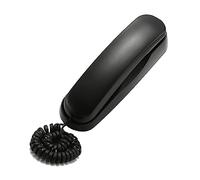 Corded Phone Wall Mountable Landline Telephone for Home Hotel Bathroom Slim-line Wall Phone Fixed Telephone Room Fixed Landline Telephones with Pause Mute and Redial Function