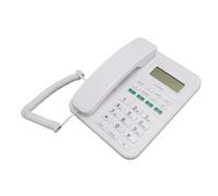 Corded Phone with Speakerphone, Wired Landline Phone Support Caller ID/Call Waiting, Volume Adjustable, LCD Backlit Display, One-Touch Dialing, for Home Office School (White)