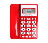 Corded Telephone Basic Landline Phone for Seniors Analog Home Phone with Call Display Small Desk Guest Room Telephone Corded
