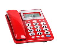 Corded Telephone Basic Landline Phone for Seniors Analog Home Phone with Call Display Small Desk Guest Room Telephone Desk with Caller