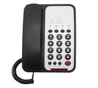 Corded Telephone Basic Landline Phone for Seniors Analog Home with Redial Corded Small Desk Guest Room Telephone Large Button Office